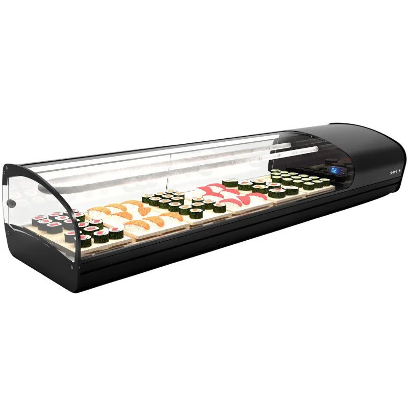 Vitrine à Sushi et Tapas - SHARK 1P Double Froid - L 1438 mm Prix Bas