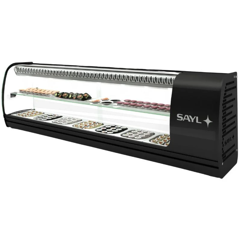 Jusqu’à Épuisement Des Stocks Vitrine à Sushi et Tapas - SLIM Double Froid - GN 1/6