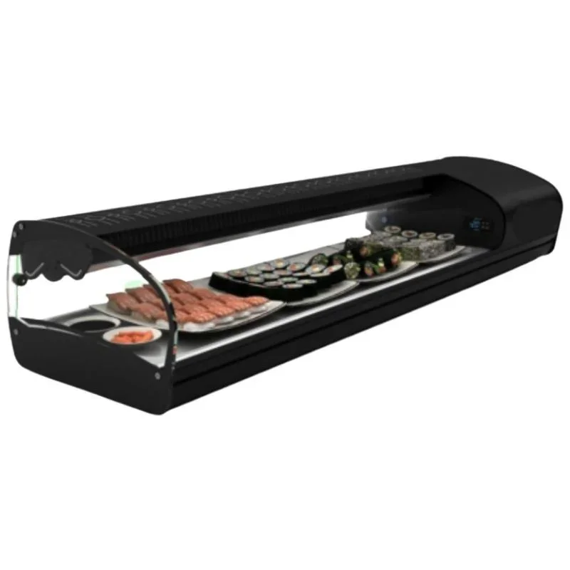 Vitrine à Sushi et Tapas - SHARK 1P Double Froid - L 1788 mm Authentique