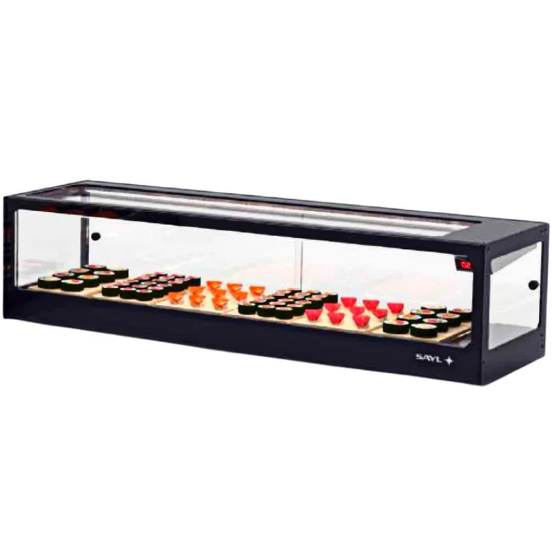 Vitrine à Sushi et Tapas - LOGIC Sushi Groupe à Distance - GN 1/3 - L 1190 mm Nouvelle Collection
