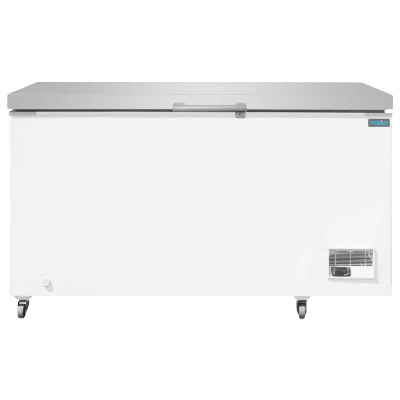 Prix Promo Congélateur Coffre avec Couvercle Inox - 378 L