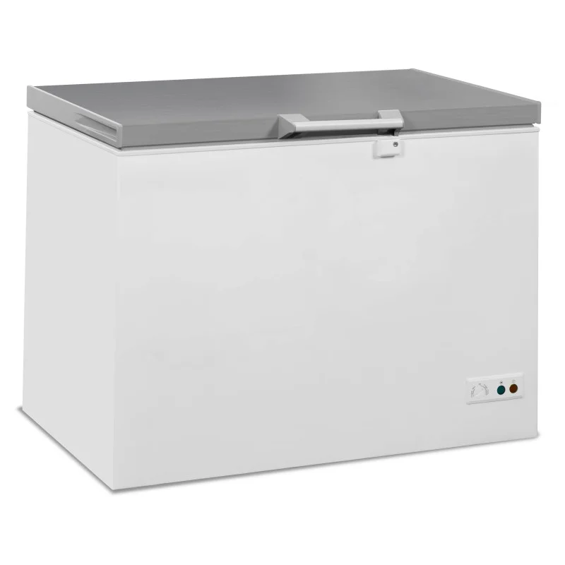 Congélateur Coffre avec Couvercle en Inox - 305 L Solde