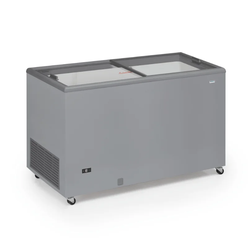 Petit Prix Congélateur Portes Coulissantes Vitrées - 400L