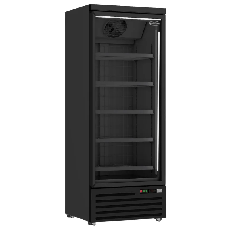Soldes Vitrine Congélateur Ventilé Noir - 600 L