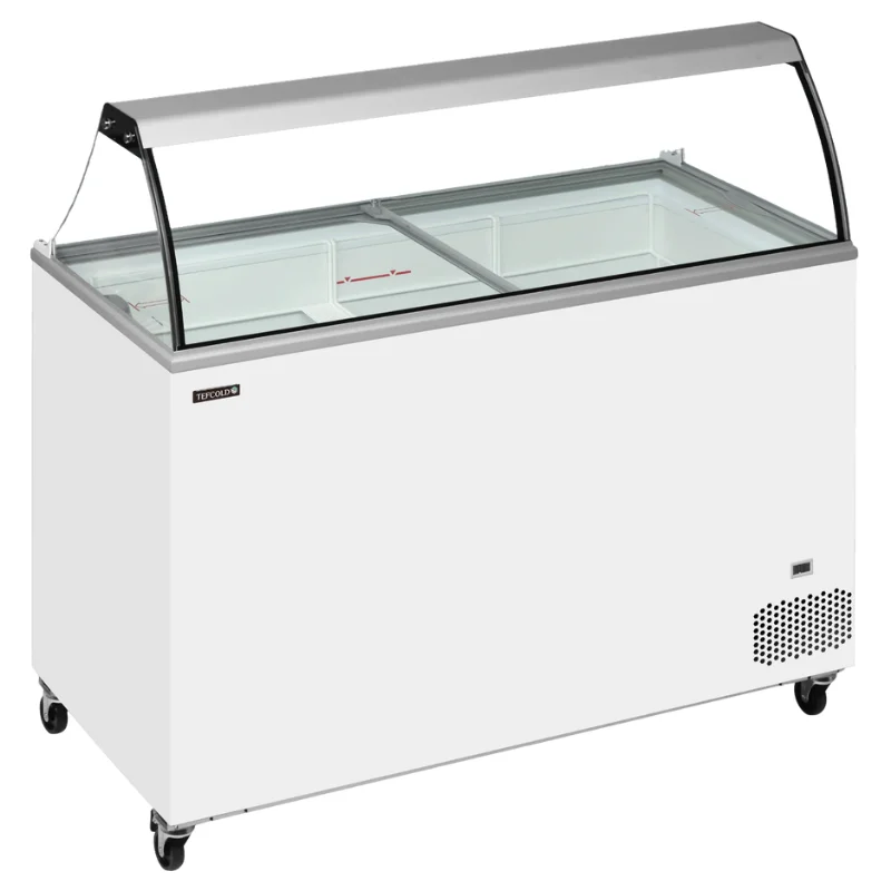 Dernière Chance Vitrine à Crème Glace Statique - 8 x 5 L