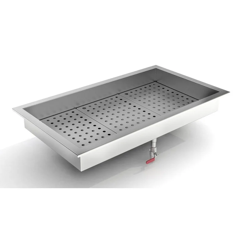 Petit Prix Bac à Glace Pilée Intégré Drop-In - 3/1