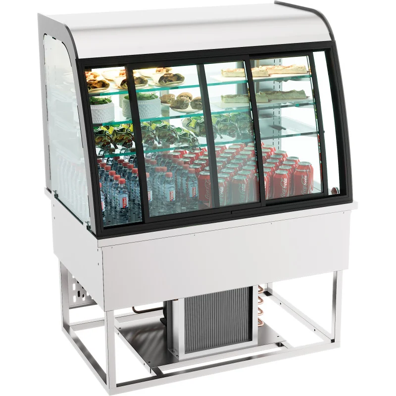 Vitrine Réfrigérée Drop-In à Portes Coulissantes - 140 L Solde