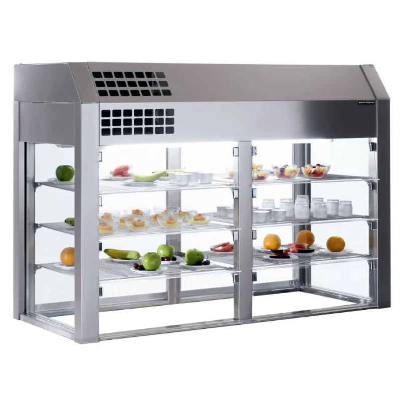 Vitrine Réfrigérée sans Base avec Portes Battantes 6 GN 1/1 - L 2280 x P 660 mm Offre Du Jour