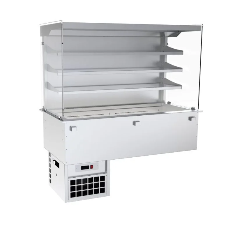 Achetez Aujourd’hui Vitrine Réfrigérée Murale Droite avec Portes Battantes et Cuve Réfrigérée Ventilée 4 GN 1/1 - L 1460 x P 730 mm