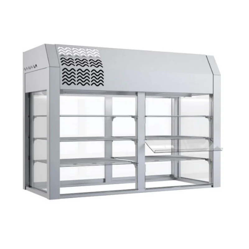 Pas Cher Vitrine Réfrigérée avec Portes Battantes et Cuve Froide Statique 4 GN 1/1- L 1554 x P 660 mm