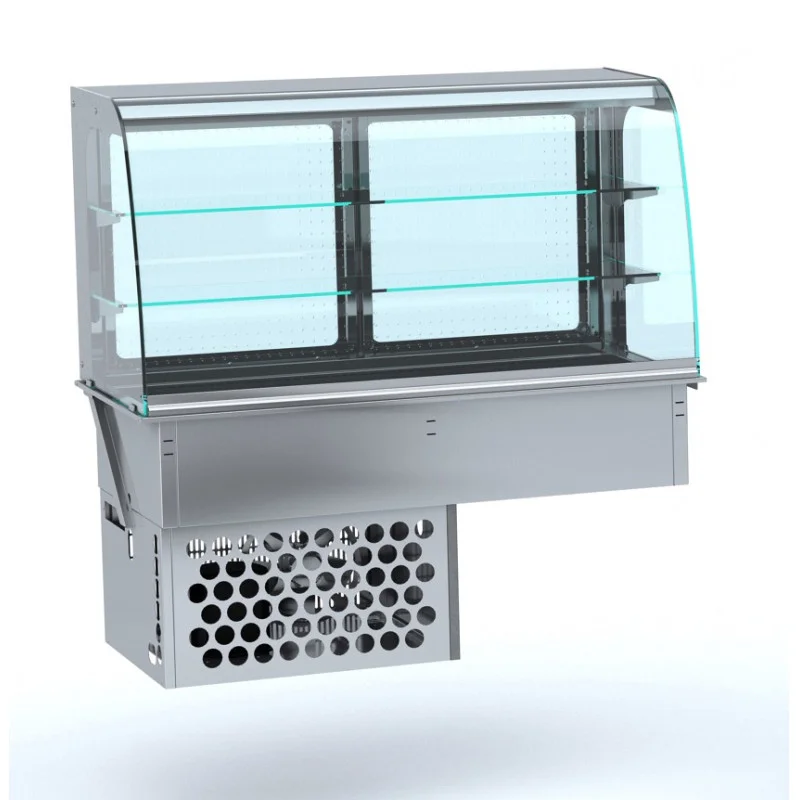 Pas Cher Vitrine Réfrigérée Murale Drop-In Bombée - L 1440 x P 720 mm