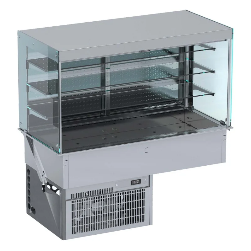 Vitrine Réfrigérée Murale Drop-In Cubique Roll-Up - L 1440 x P 720 mm Solde