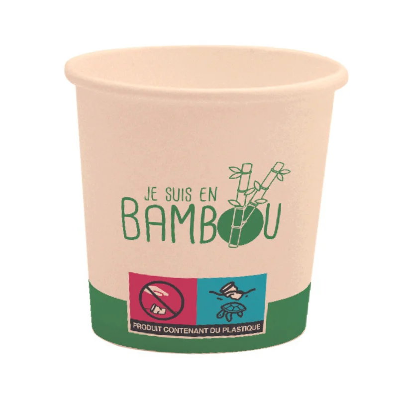 Gobelet Bio "Je Suis en Bambou" - 10 cl - Lot de 50 Marque