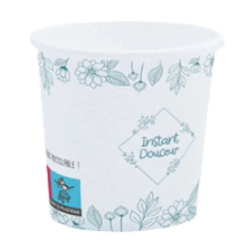 Meilleur Prix Gobelet "Instant Douceur" en Carton Imprimé - 10 cl - Lot de 50