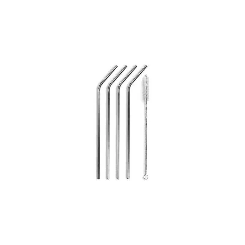 Set 4 Pailles en Inox Promotion Saisonnière