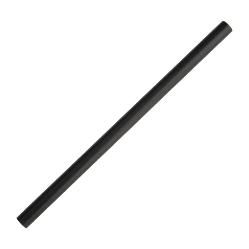Pailles À Smoothie en Papier - Noires - L 210mm - Lot de 250 Meilleur Choix