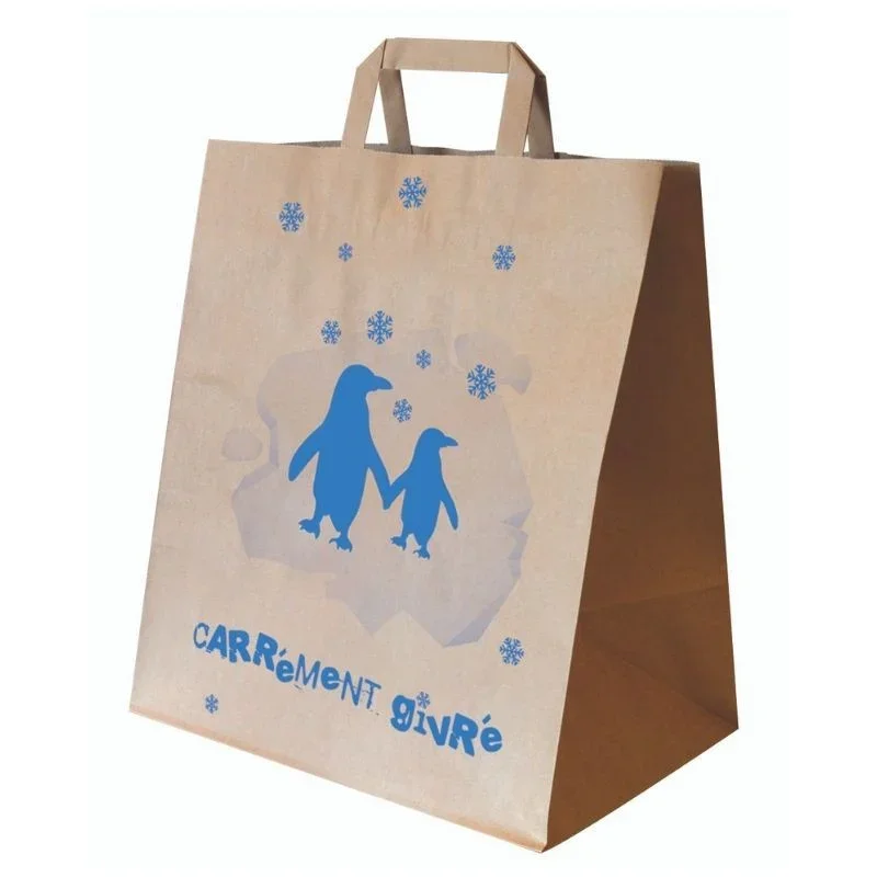 Sac Cabas Isotherme en Papier Kraft - 320 x 160 mm - Lot de 150 Promotion Saisonnière