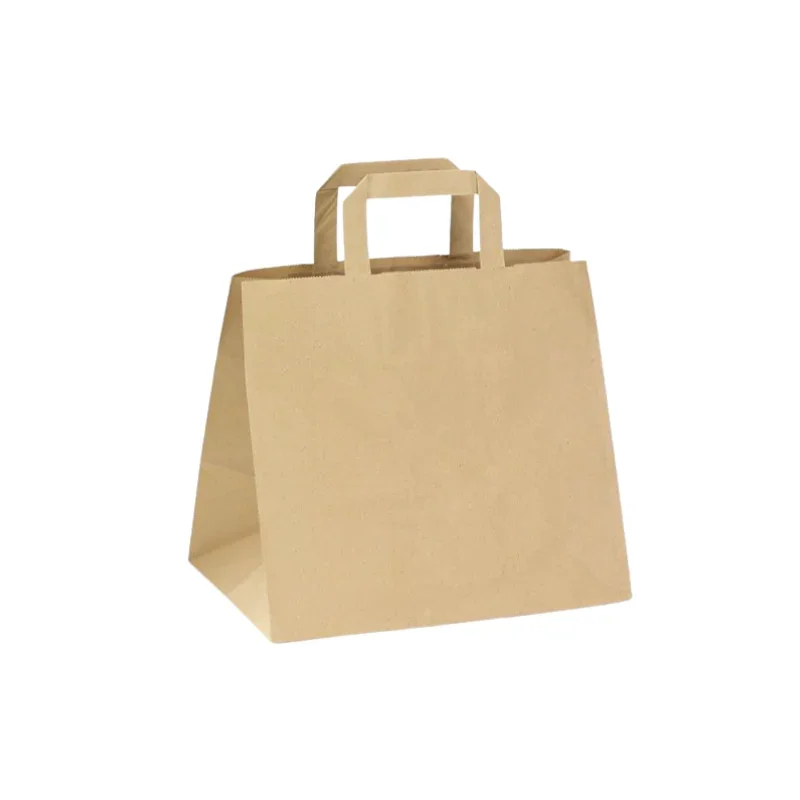 Retour Gratuit Sac Cabas en Kraft Grand Format Spécial Boites - 34 x 33 x 37 - Lot de 200