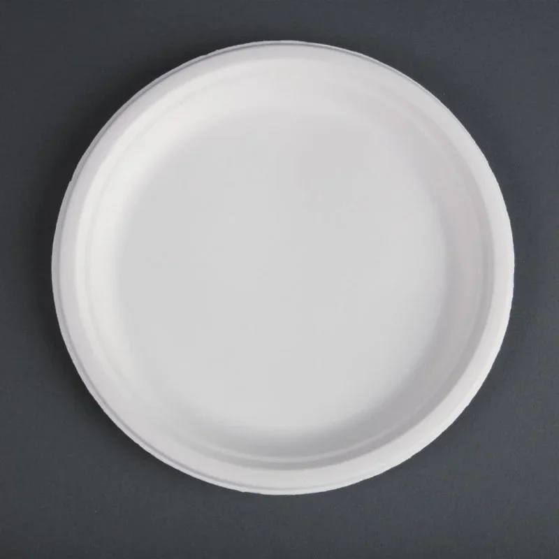 Assiettes en Bagasse Compostables 26 cm - Lot de 50 Promotion Saisonnière