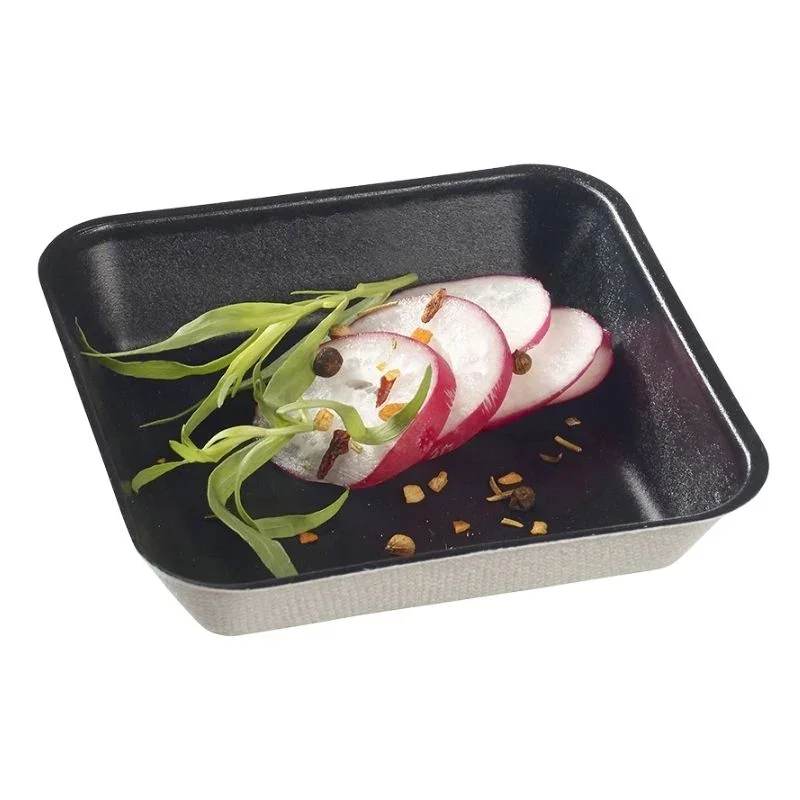 Livraison Express Assiette Kanopée Noire - 100 x 100 mm - Lot de 50