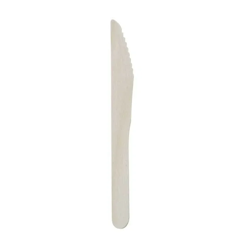 Couteau en Bois de Bouleau - 160 mm - Lot de 100 Petit Prix