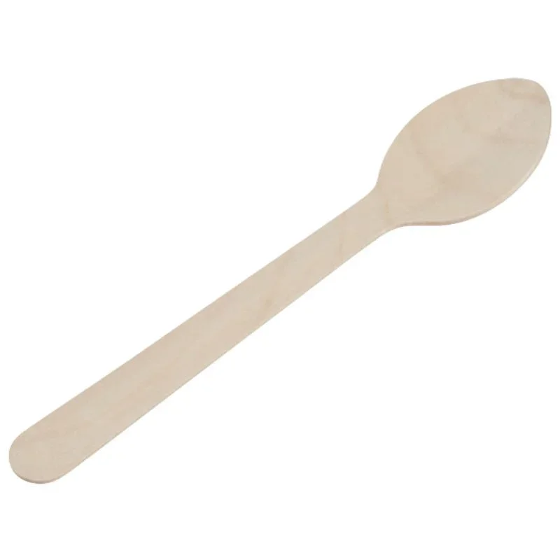 Réduction Cuillère à Soupe en Bois - 160 mm - Lot de 100