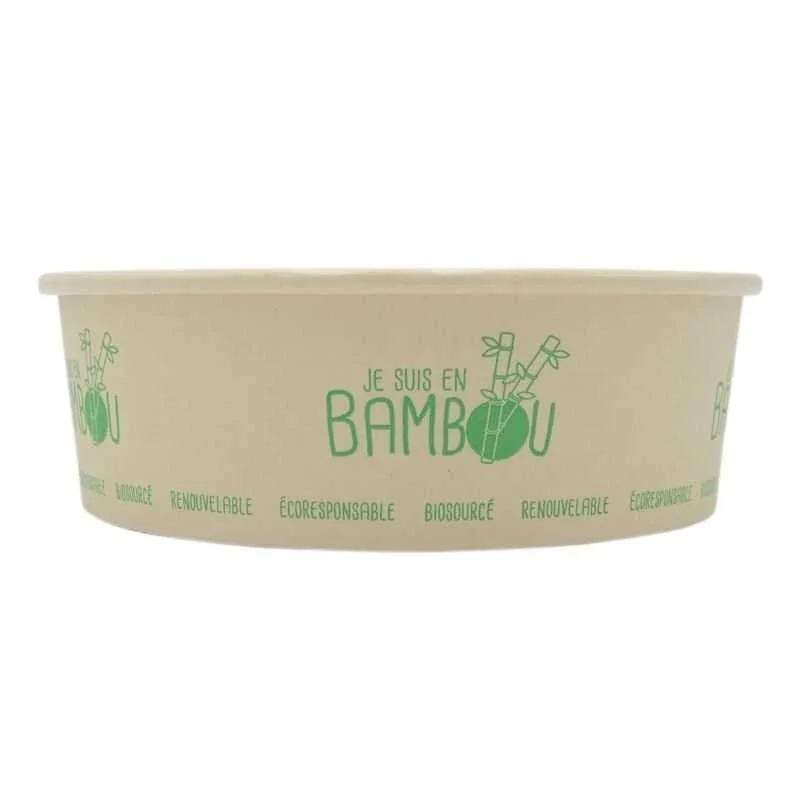 Bol à Salade en Bambou - 750 ml - Lot de 50 Meilleure Vente