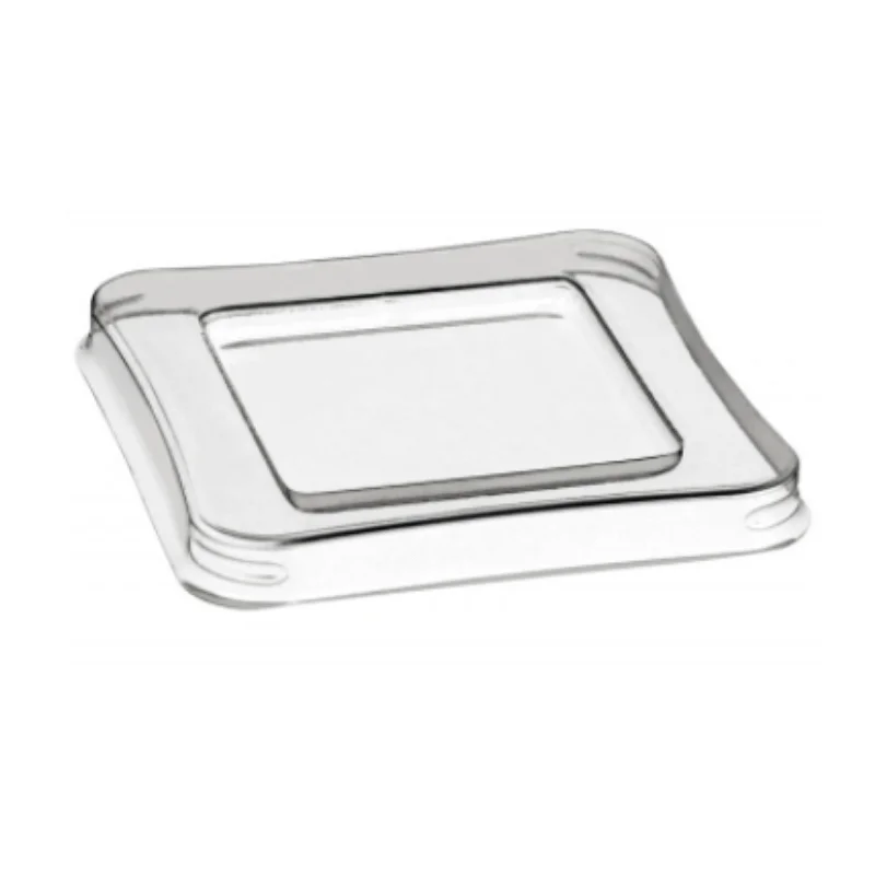 Couvercle en PET pour Coupe Émeraude en Pulpe de Canne 220 ml - Lot de 90 Quantité Limitée
