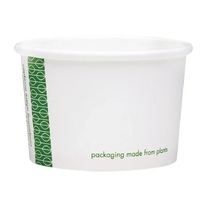 Dernière Chance Pots pour Aliments Chauds Compostables 110 m - Lot de 1000