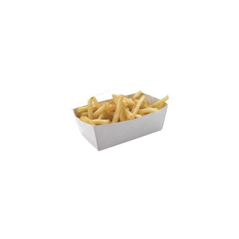 Barquettes Carton Blanc - L 120 x P 70 mm - Lot de 250 Promotion