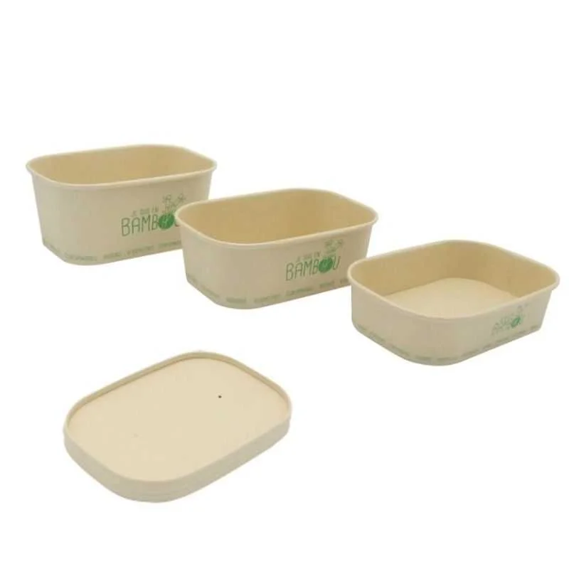 Couvercle en Cellulose de Bambou pour Barquette en Bambou - Lot de 50 Vente Directe