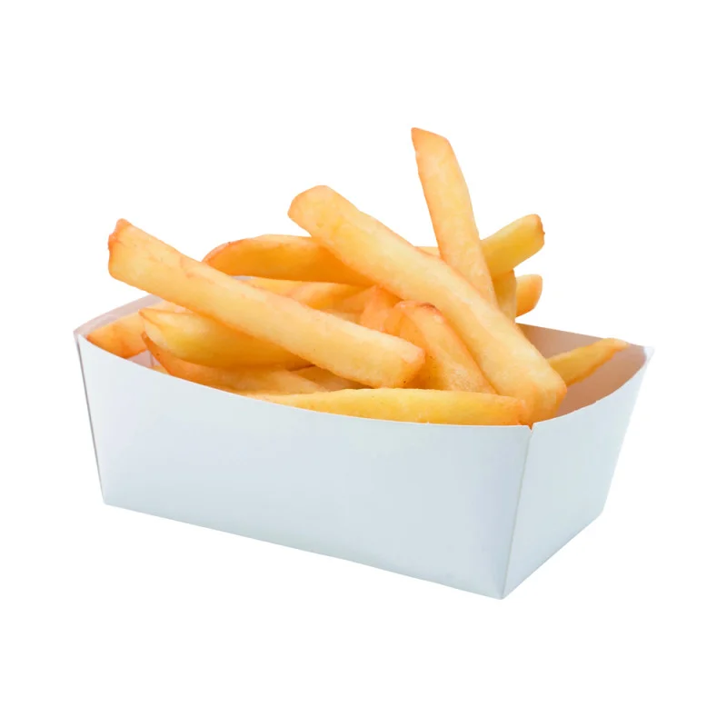 Barquette à Frites en Carton - L 100 x P 60 mm - Lot de 250 Soldes