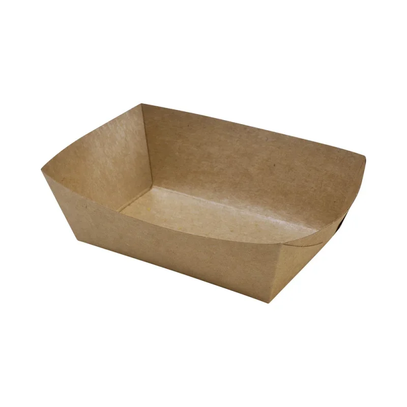 Nouveauté Barquette à Frites en Kraft - L 120 x P 80 mm - Lot de 250