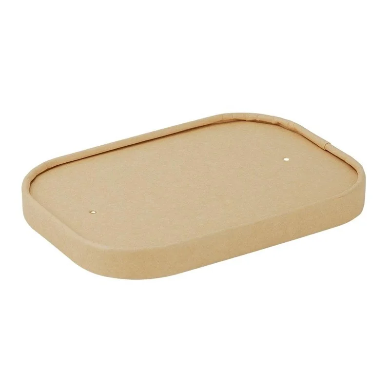 Usine Directe Couvercles Papier pour Barquettes Rectangulaires - Lot de 300