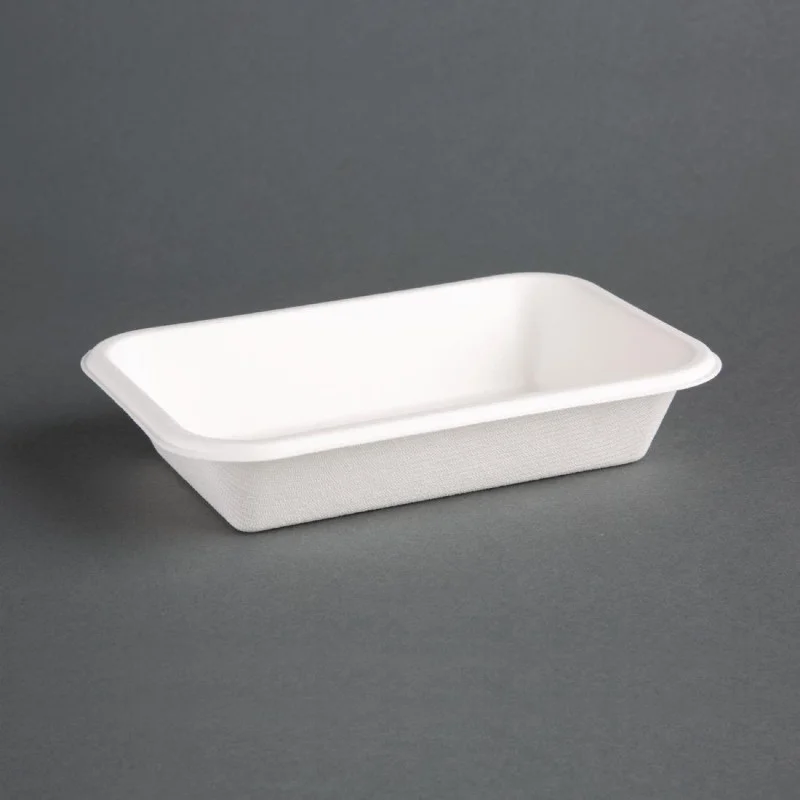 Expédition Rapide Barquettes en Bagasse Compostables 180mm - Lot de 50