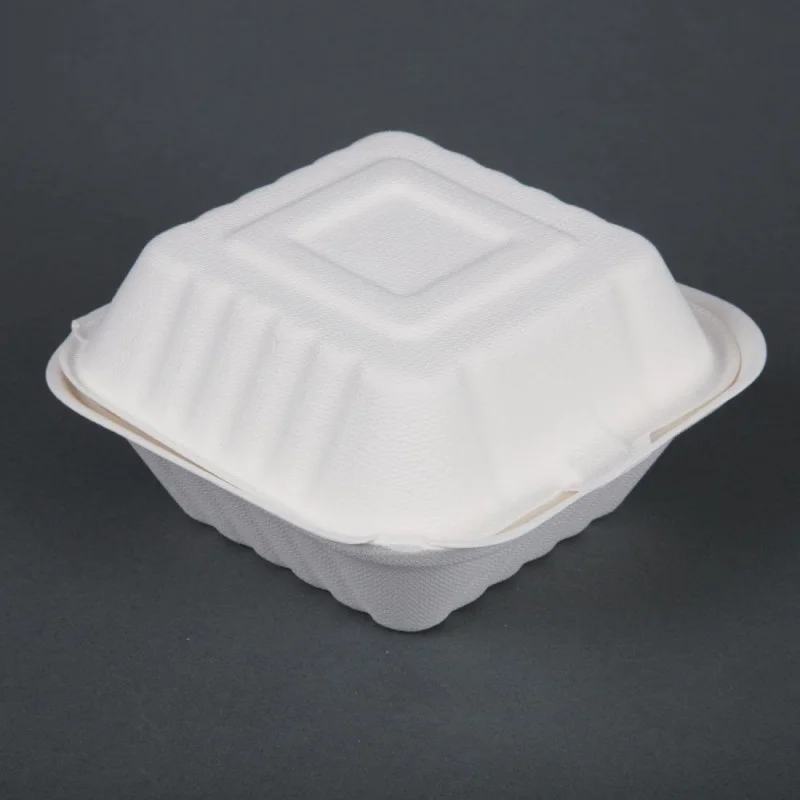 Boîtes À Hamburger Compostables - L 149 mm - Lot de 500 Meilleure Vente