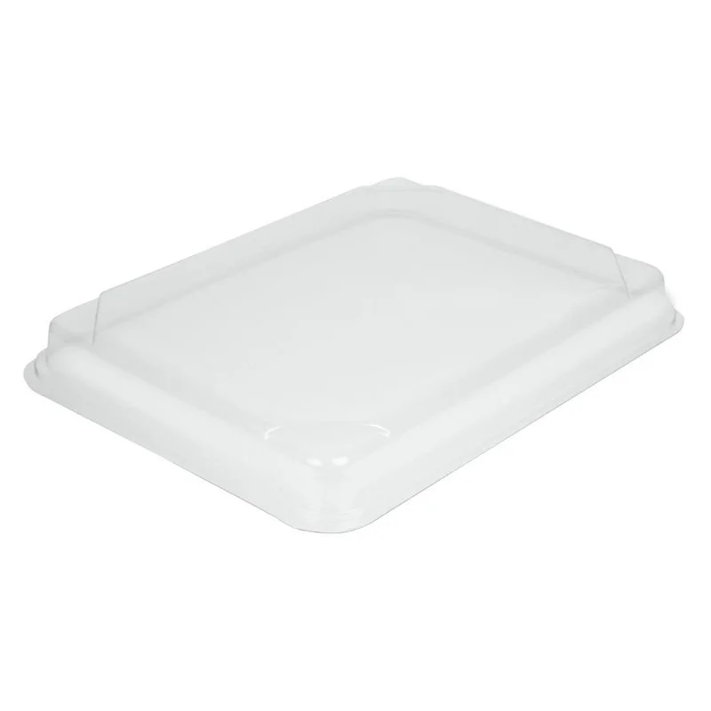 Vente Flash Couvercles PET pour Plateaux Repas Recyclables 263 x 201 mm - Lot de 90