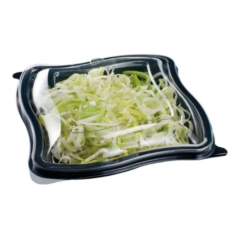 Prix Réduit Boîte à Salade Noire en PET - 750 ml - 196 x 196 - Lot de 400
