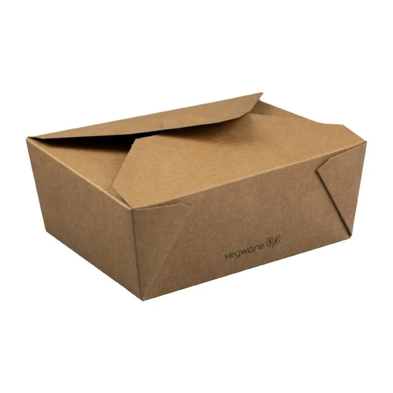 Boîtes Alimentaires en Carton Compostable N°3 1800 ml - Lot de 180 Commander Maintenant