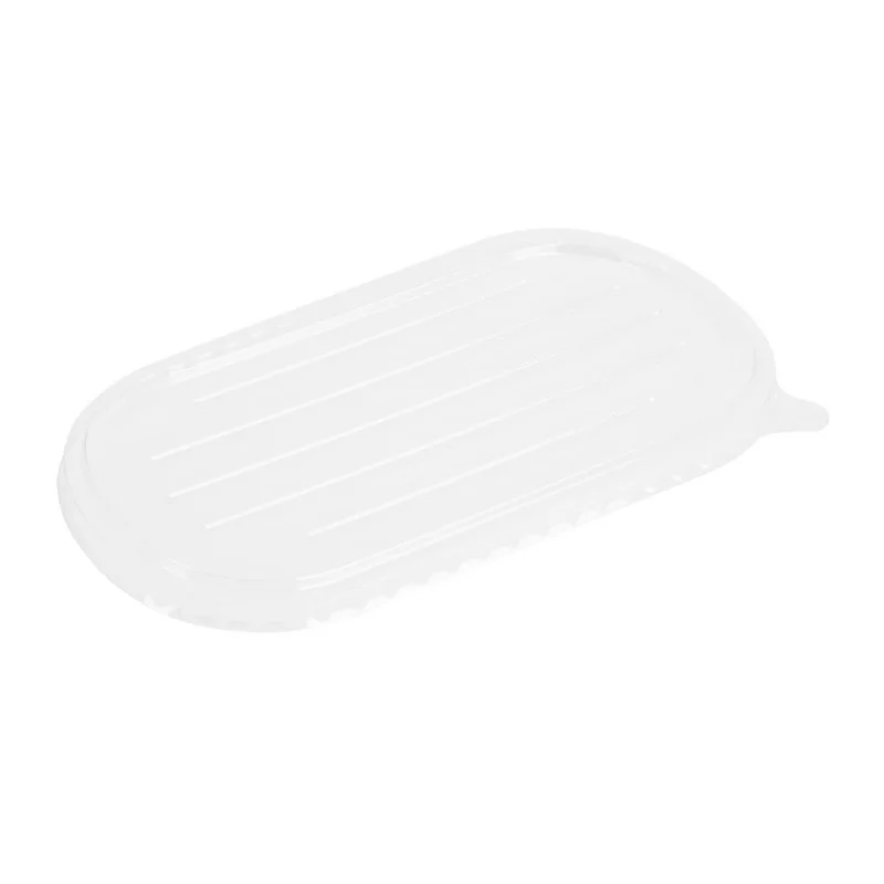 Couvercle PET pour Barquette Ovale en Bagasse - Lot de 100 Marque