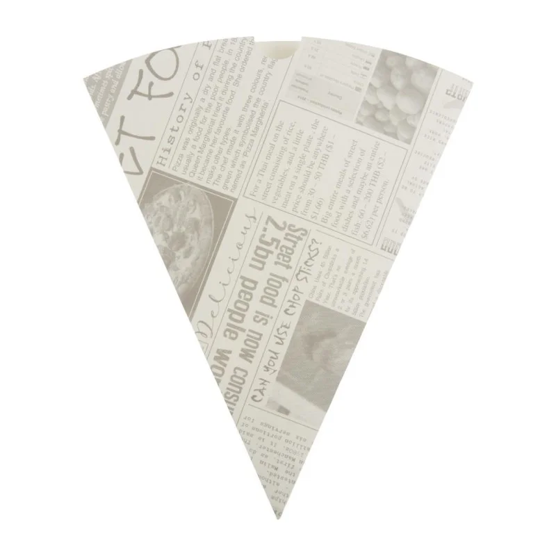 Pas Cher Cornet à Frites en Papier Imprimé Eco-responsable - Lot de 1000