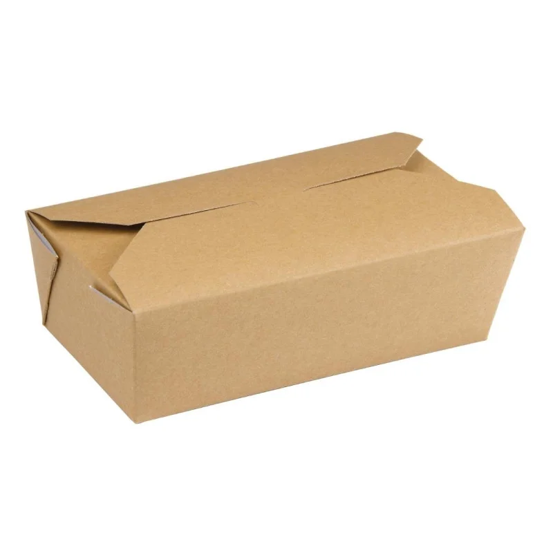 Bon Marché Cartons Alimentaires Rectangulaires Kraft - 985ml - Lot de 250