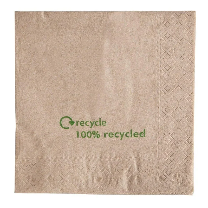 Pas Cher Serviettes Double Épaisseur en Papier Recyclé - Lot de 2000