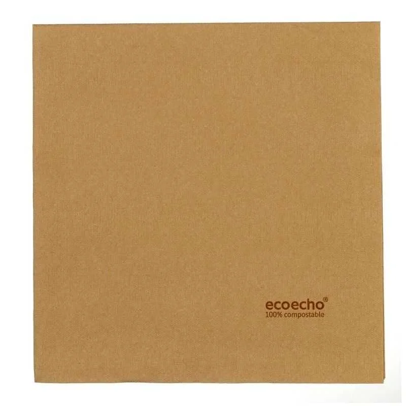 Serviette Biodégradable en Papier - 400 x 400 mm - Lot de 60 Marque