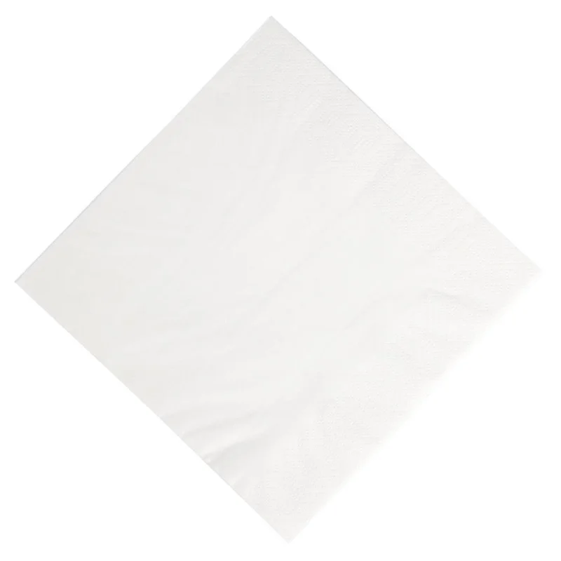 Serviettes Déjeuner Ouate Blanches Compostables - 3 Plis - 400 x 400 - Lot de 1000 Expédition Rapide