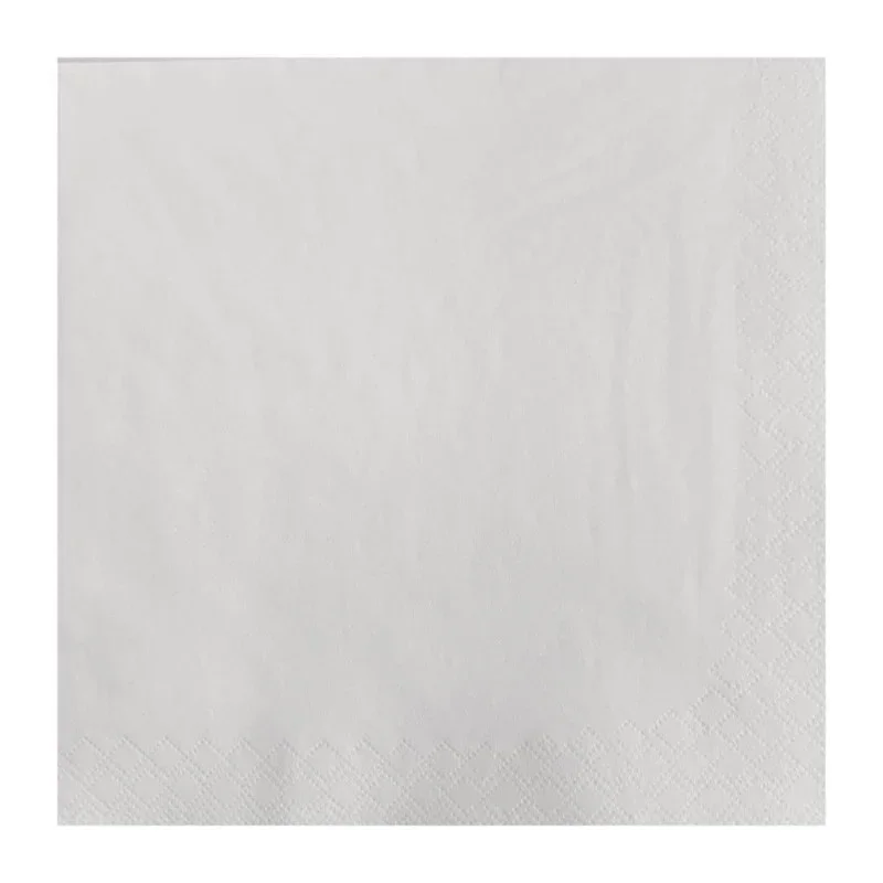 Haute Qualité Serviette en Papier Professionnelle Blanche 3 Plis - 400 x 400 mm - Lot de 4 x 250