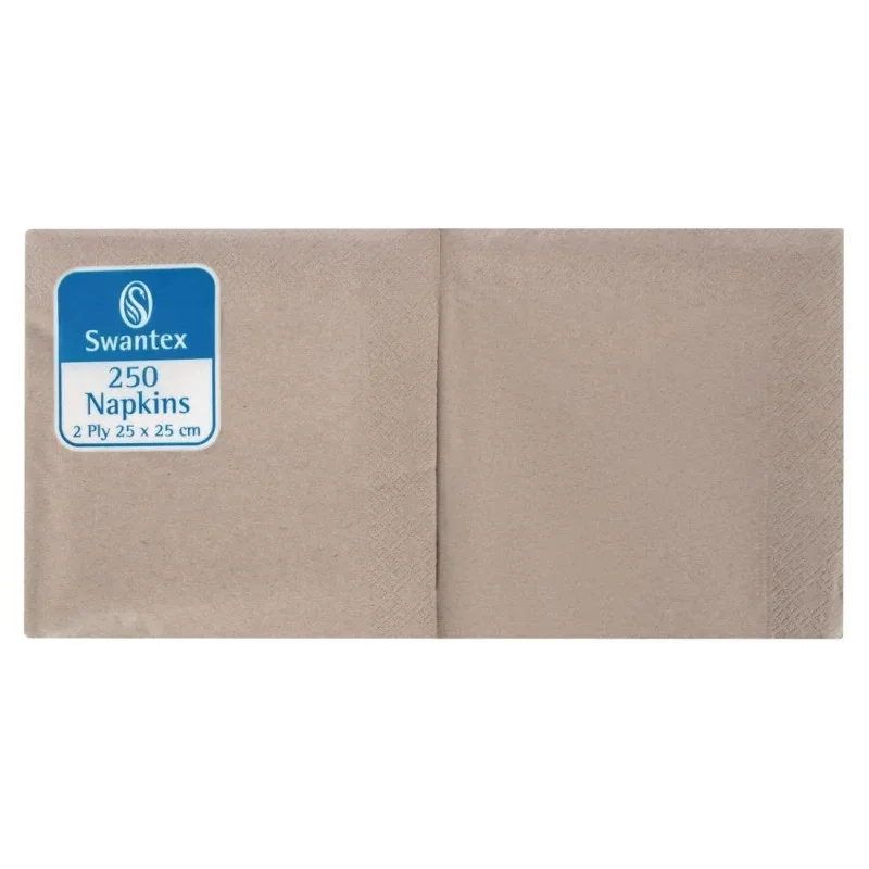 Serviettes Déjeuner Kraft Compostables 2 Plis 250 x 250 mm - Lot de 2000 Offre Exclusive