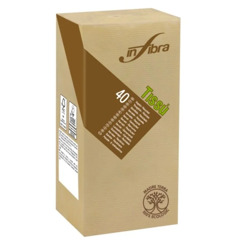 Nouvel Arrivage Serviette Madre Terra en Cellulose 2 Plis - 38 x 38 - Lot de 720