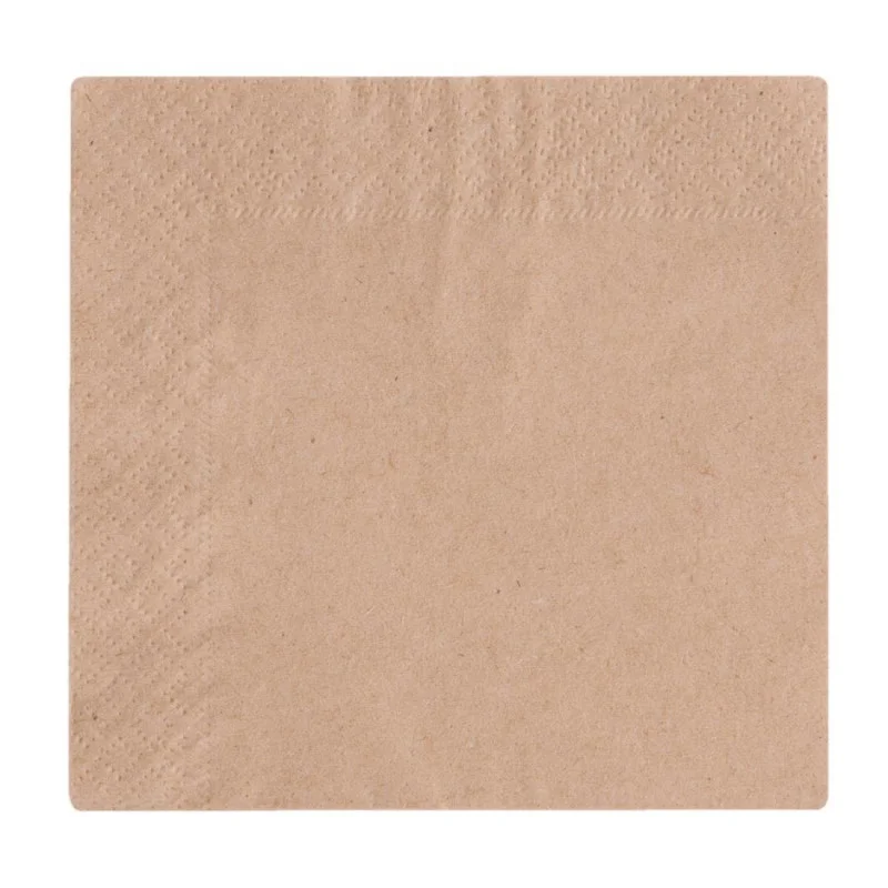 Serviettes Cocktail 2 Plis Compostables - L 24mm - Lot de 250 Livraison Express