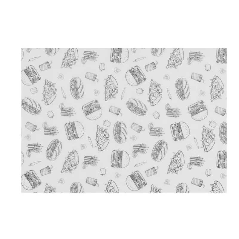 Papier Ingraissable Hamburgers - 250 x 350 mm Nouvelle Collection